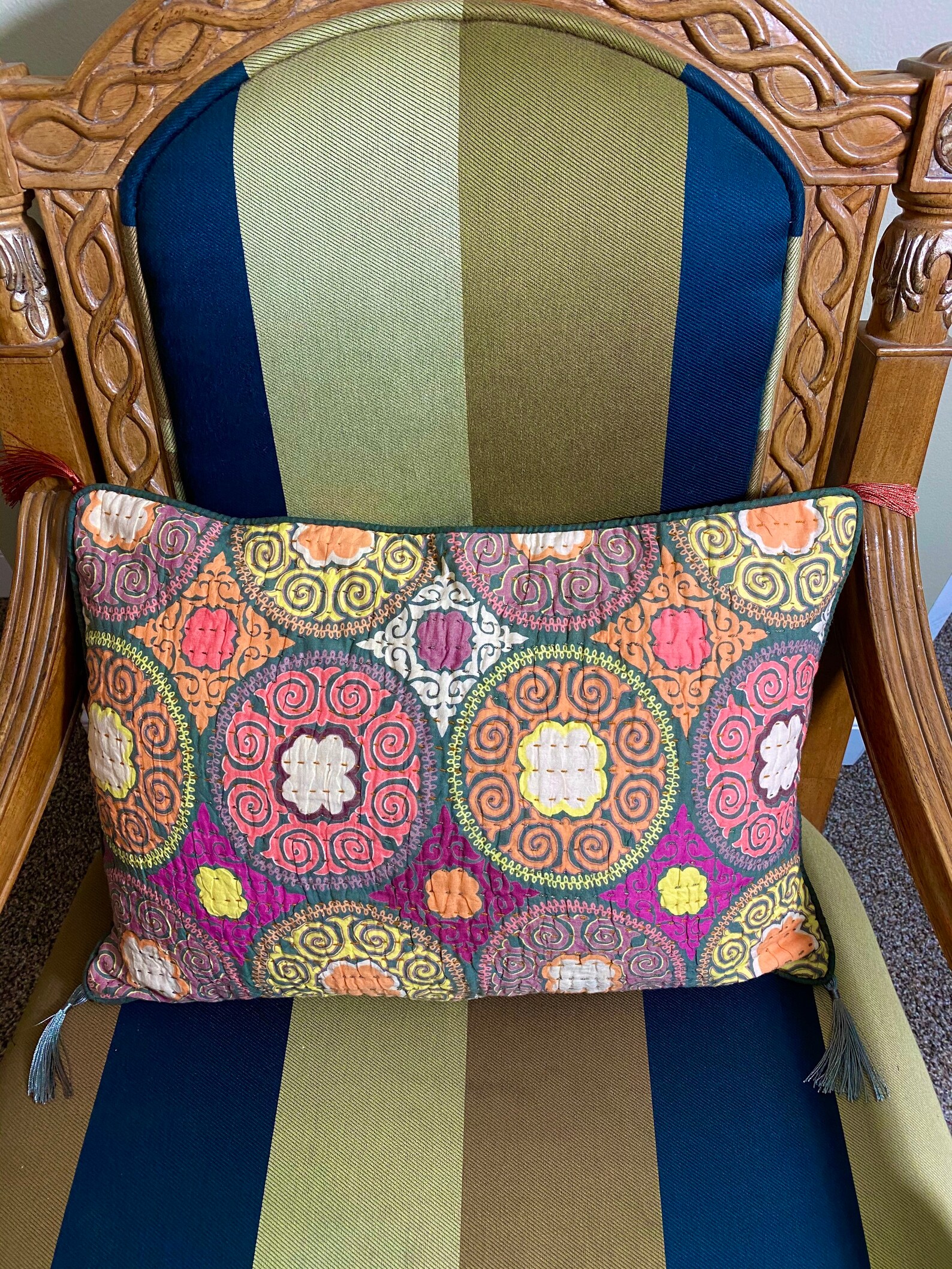 Unique Throw Pillow Decorative Throw Pillows with Tassels Etsy