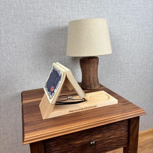 Personalised Book Rests in Solid Maple