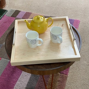 Solid Maple Ottoman Tray / Serving Tray