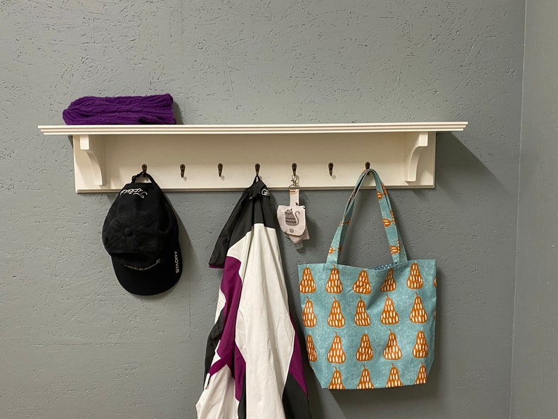 Farmhouse Coat hook and shelf Utility Shelf Various Etsy