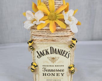 Decorazione per bottiglia di miele JD / api / pezzo unico / decorazione per bar