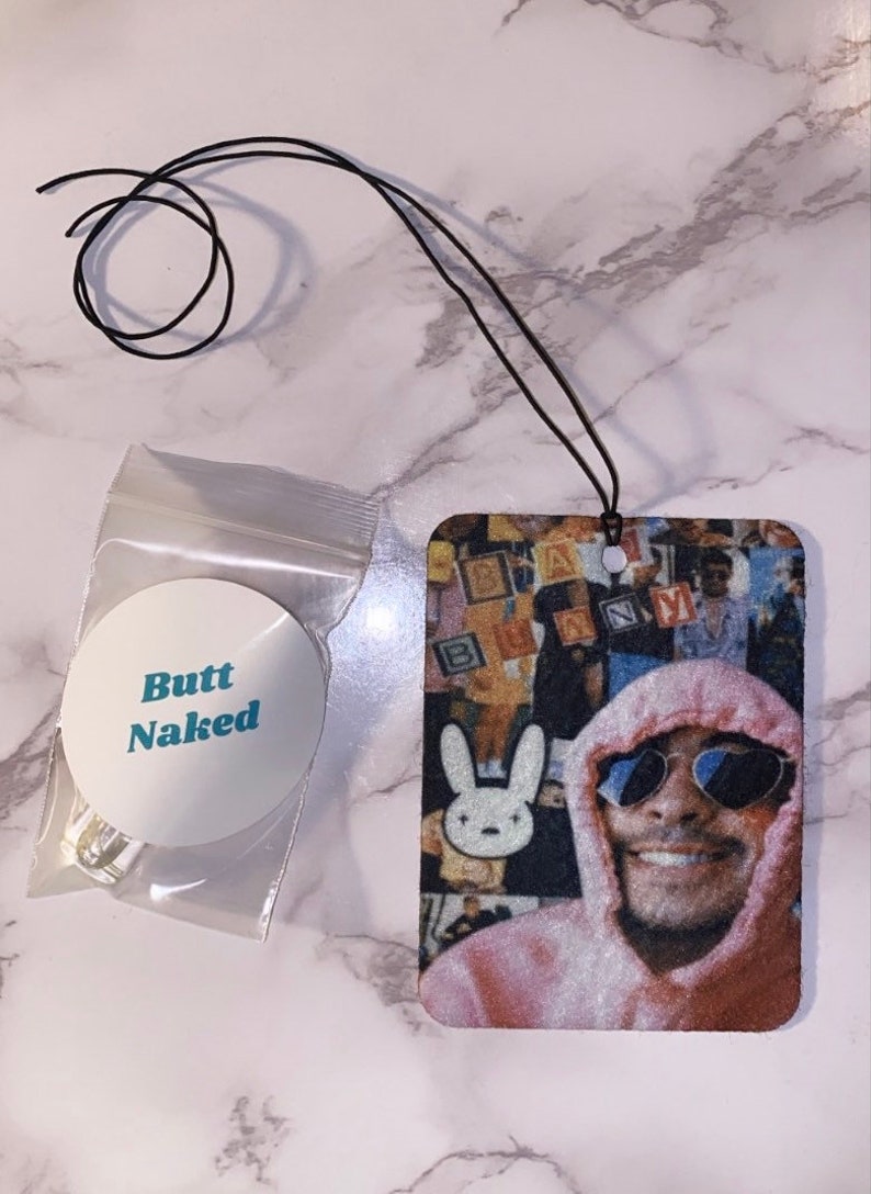 Bad Bunny Car Freshener Feltie Car Air Freshener Felt Etsy