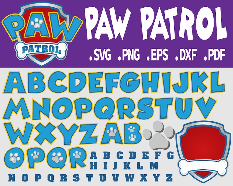 paw patrol letters svg free paw patrol letters svg free