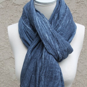 100% Natural Soft Cotton Scarf Lightweight Pure Cotton - Etsy