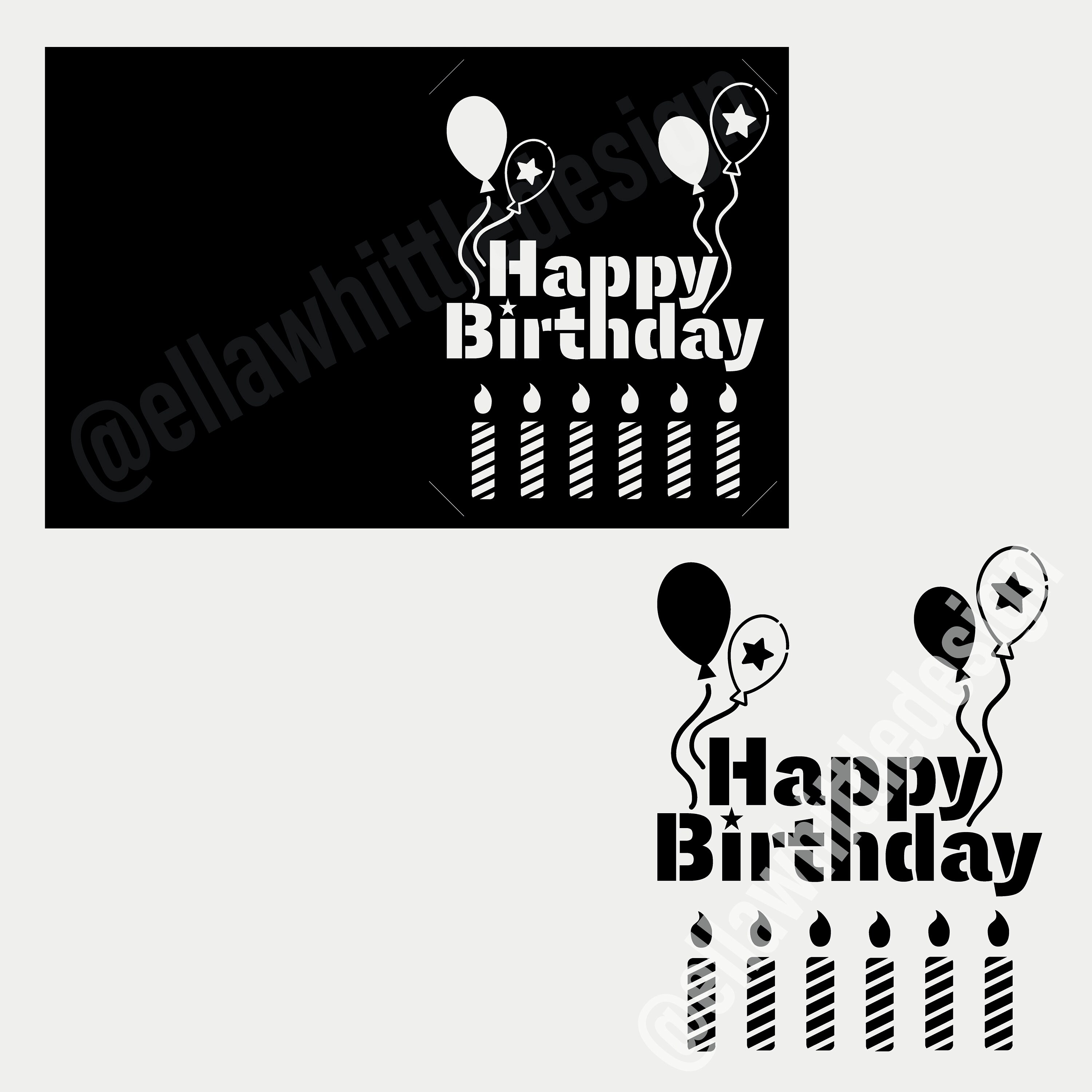 Cricut Happy Birthday Card SVG