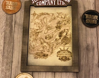 Jungle Cruise Map Sign