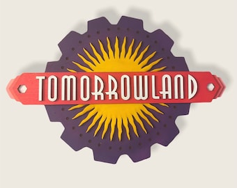 Tomorrowland sign Disneyland/ Walt Disney world