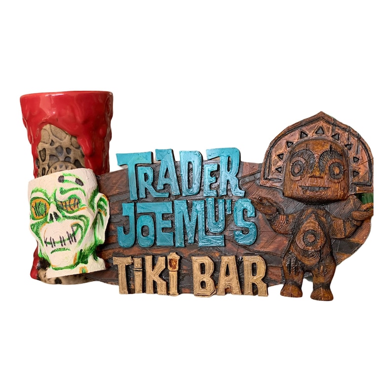 Trader Sams Inspired Personalised Tiki Sign Zombie Mug Etsy