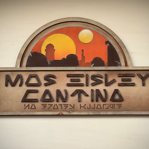 Mos eisley cantina sign