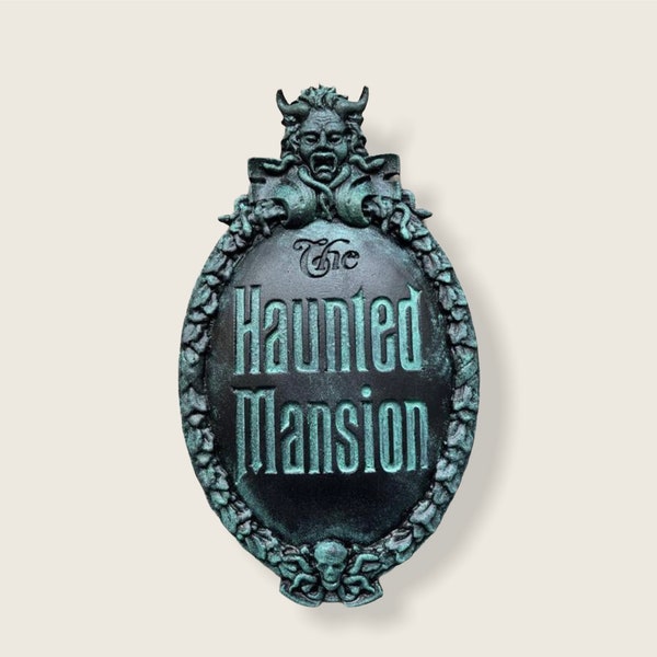 Disney Haunted Mansion Eingangsplakette Walt Disney World / Disneyland