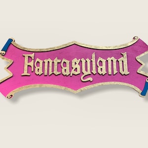 Fantasyland sign/ Disney fantasyland
