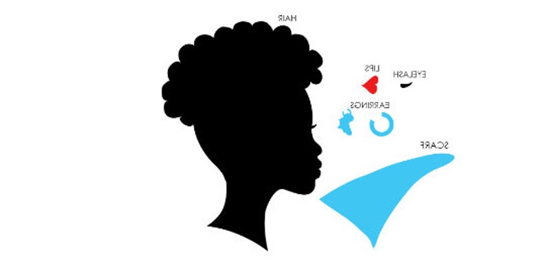 Download Diva Wreath Afro Black Woman Silhouette SVG Digital Only ...