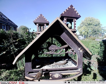 Birdhouse, bird feeder, birdhouse, dxf and pdf drawings for download