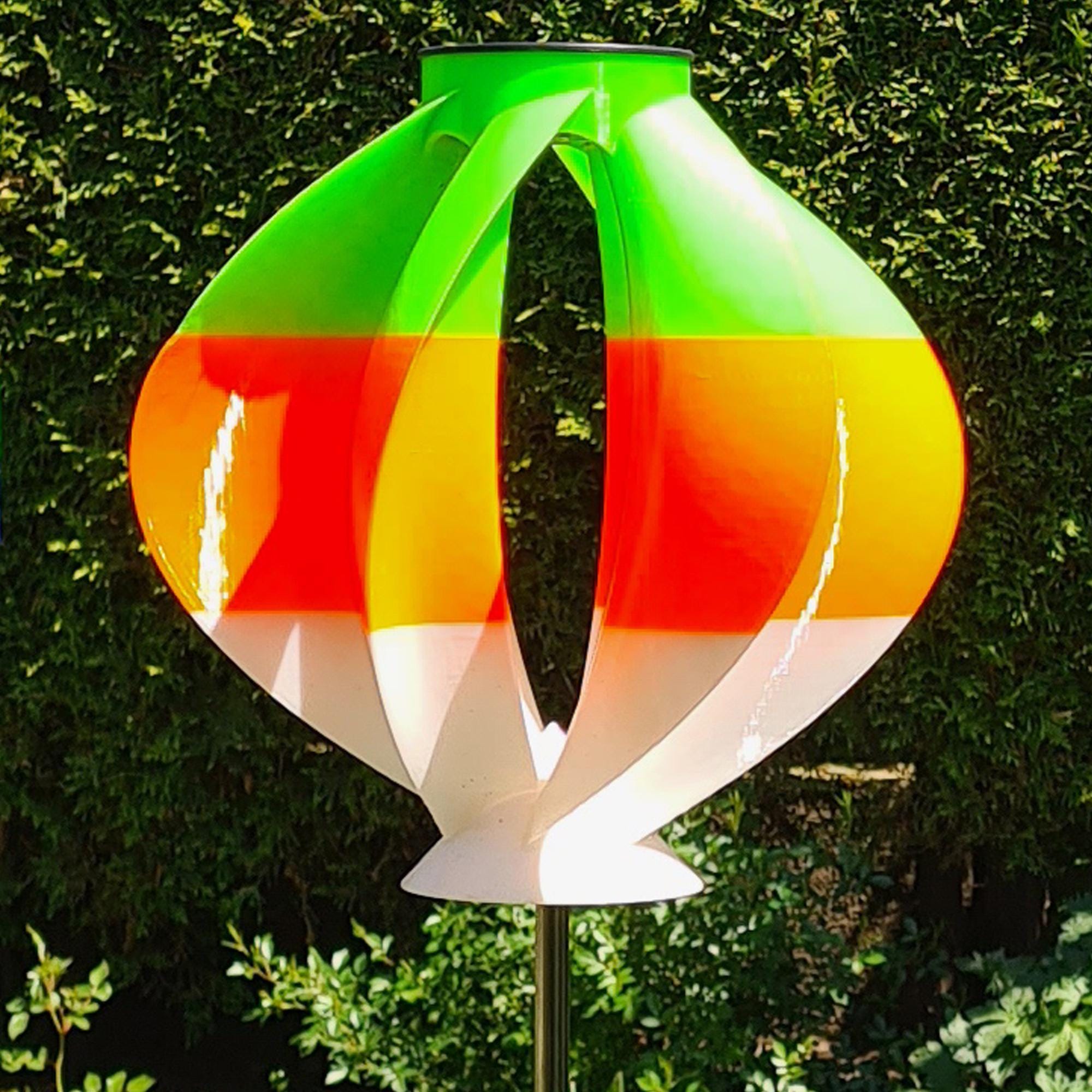Solar beleuchtetes Windspiel für Garten