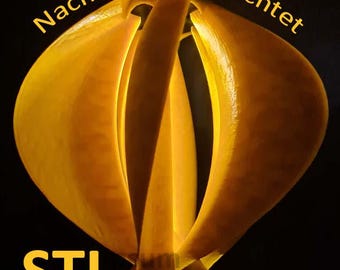 STL file for a 3D printed solar-lit wind chime – the highlight for your garden, terrace or balcony.