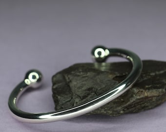 Hooggepolijste koppelarmband heren herenzilver, 57 g