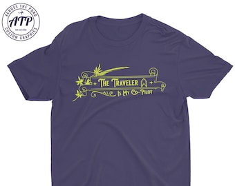 旅人は私の副操縦士Tシャツ：クリティカルロールダンジョンズ＆ドラゴンズ風