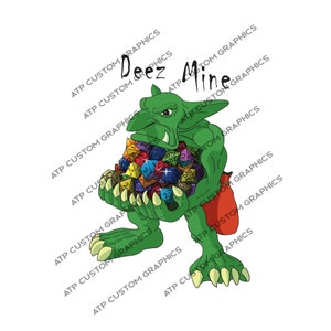 Dice Goblin Sticker | DND Stickers | Dungeon Master Gift | Waterproof Glossy | Holographic Stickers | Dungeons and Dragons Stickers