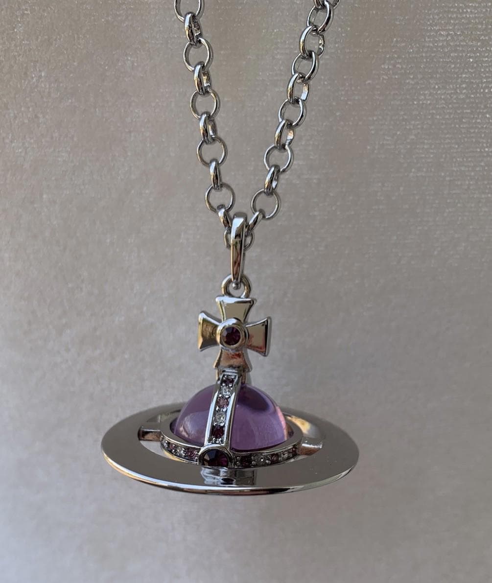 Vivienne westwood purple orb necklace - Etsy 日本