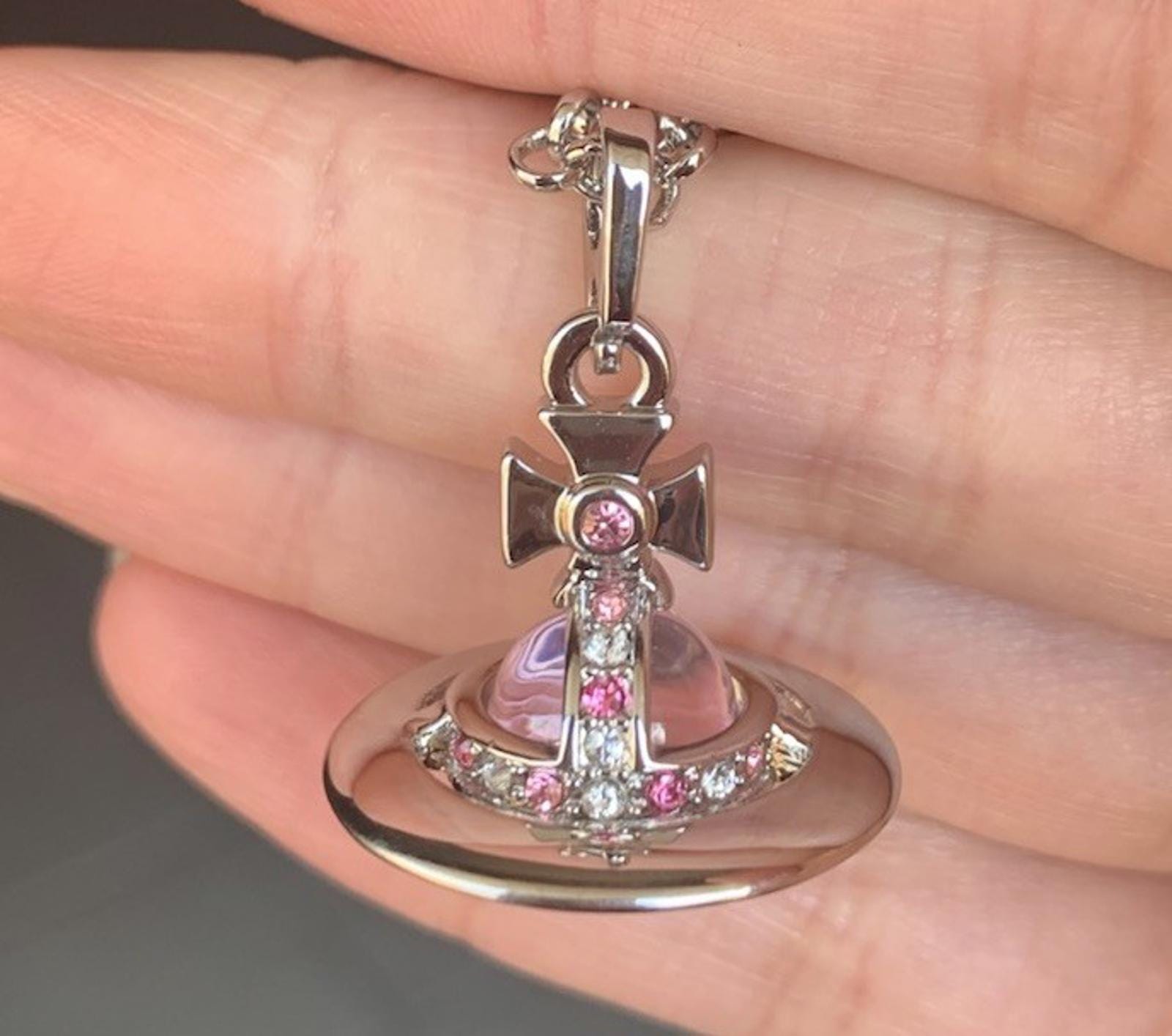 Vivienne Westwood Necklace Pink - Etsy