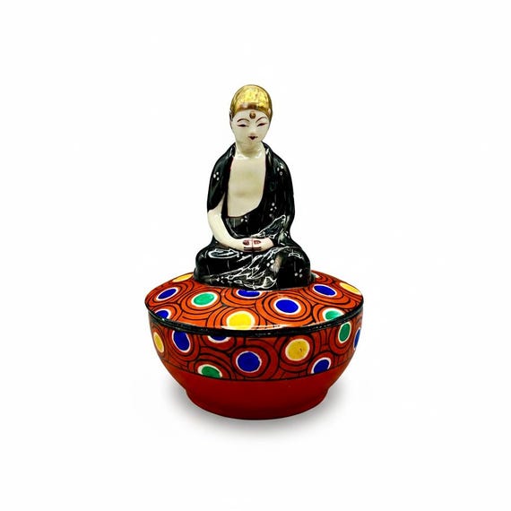 Caja Porcelana Buda por André-Vincent BECQUEREL para ALADIN France