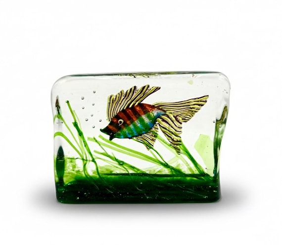 RICCARDO LICATA Acuario en Cristal de Murano atr. Cenedese ca.60s
