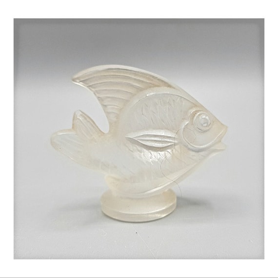 SABINO France FISH Antique Opalescent Art Nouveau glass