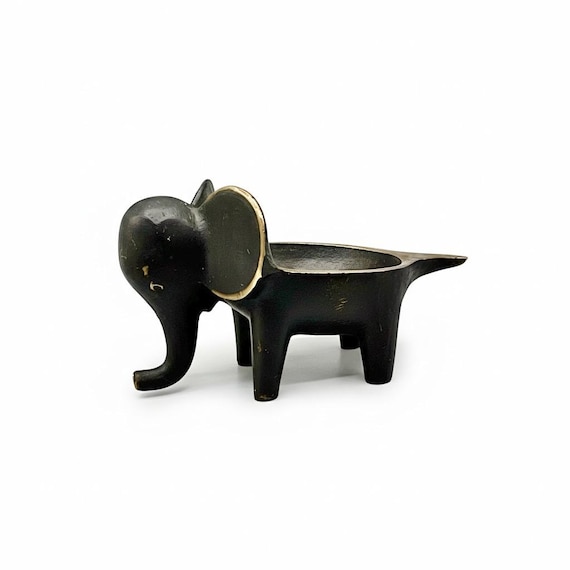 WALTER BOSSE Elefante Escultura diseño Bronce Viena Austria 60s