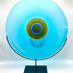 TAPIO WIRKKALA Large Sculptural Plate Polipo Model VENINI Murano Vintage Plaque Design 1980s