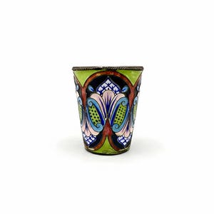 VODKA Antiguo Vaso Chupito Ruso Esmaltado Cloisonne Plata Era Unión Soviética Leningrado San Petersburgo