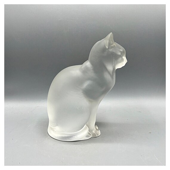 Figura gato Lalique 'Chat ASSIS' cristal por René Lalique
