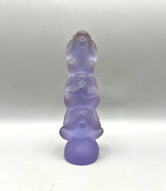 Figura Totem monos de la sabiduría atribuído HEINRICH HOFFMANN