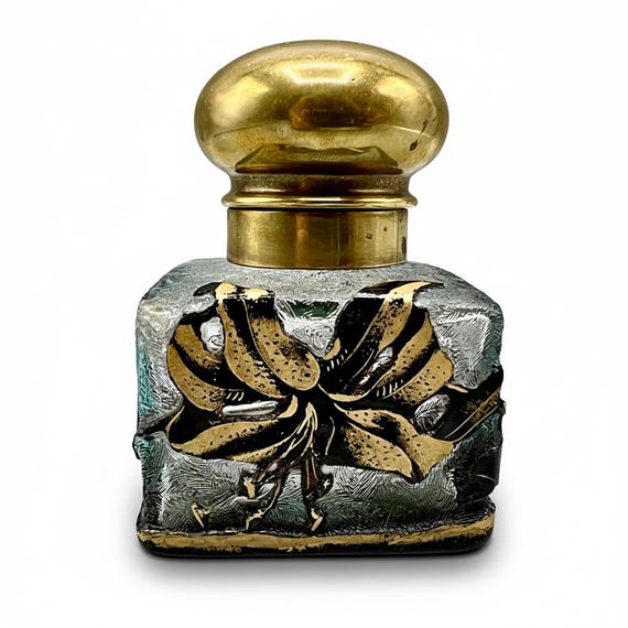 Tintero BACCARAT estilo ÉGLANTIER Garniture ca.1900
