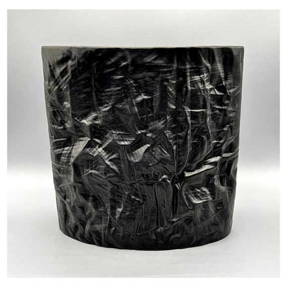 Hans MARTIN FREYER Black Porcelain vase Paper model for ROSENTHAL ca. 1980s