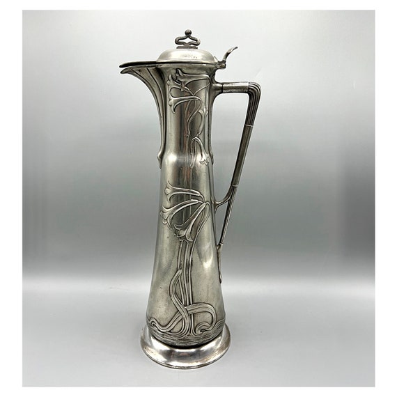 WMF CLARET Jugendstil Antique Wine Jug Antique Water I/O ca.1900 Art nouveau Wurttembergische Metallwaren Fabrik