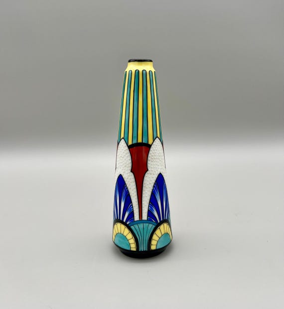 Jarrón Porcelana Art Deco - Limoges