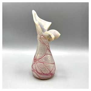 WILHELM KRALIK Pallme Konig Habel Steinschönau Antike Vase im Loetz-Stil, antiker opaleszierender schillernder Krug, selten