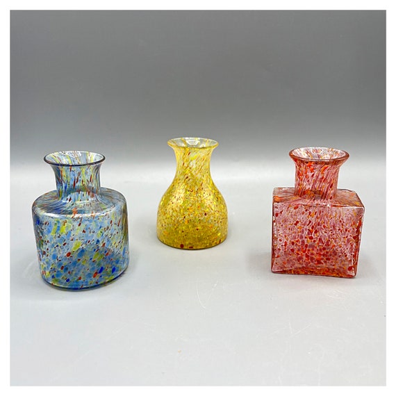 PUKEBERG SWEEDEN Miniatures vintage glass bottle Colors bottles Decoration