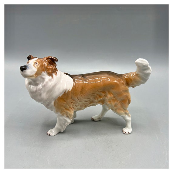 Figurita Collie porcelana MEISSEN