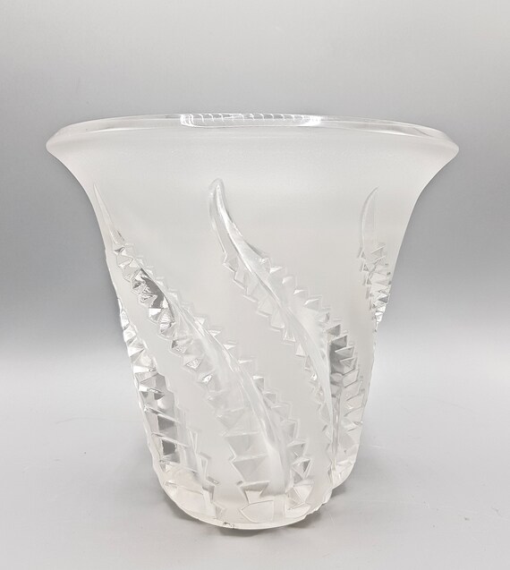 ルネラリック LALIQUE ロベリア Lobelia 植物シダ VASE