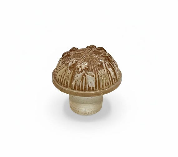 COTY Perfume PLUG Emeraude Amber Chrype Lalique Art Deco Bouchon Flacon Antique patinated Glass Cologne Bottle