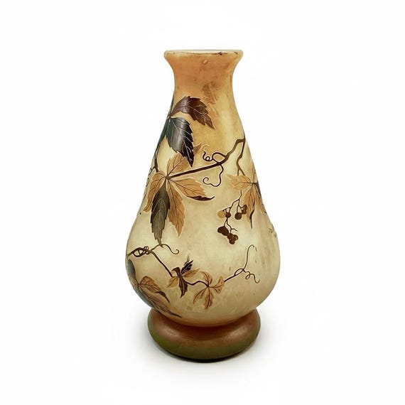 Jarrón Cameo por ANDRE DELATTE época Nancy Art Nouveau ca.20s