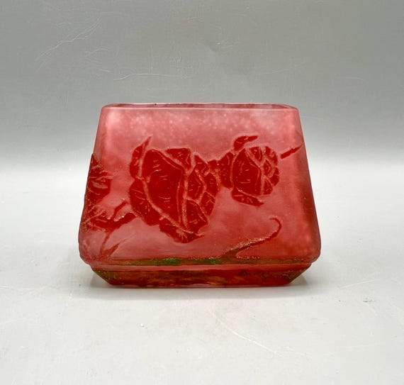 Pequeño Jarrón tipo jardinera por Le Verre Français ca. 1930s