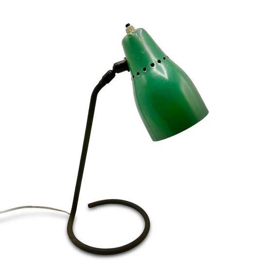 DESIGN LAMP Jacques Biny Ostuni style Lelli Stilux Stilnovo Oluce Arredoluce Arteluce Gilardi Barzaghi Lumi Verde Mid Century 50s