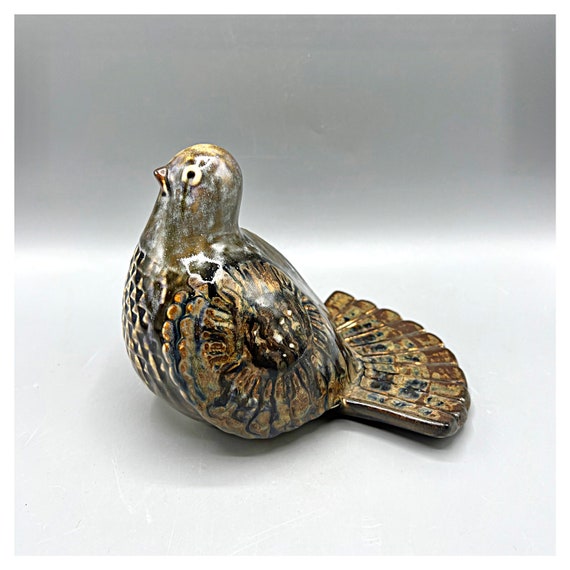 JOSEPH SIMON Søholm DOVE Ceramic Danish Sculpture Bird Figure Scandinavian Denmark Vintage