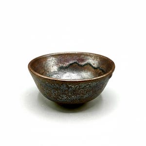 Tigela DANIEL de MONTMOLLIN ou Tigela Pequena Taizé, cerâmica antiga francesa em estilo Raku. Peça única.