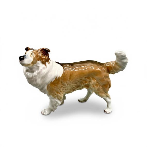 Figurita Collie porcelana MEISSEN