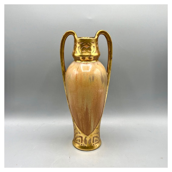 Jarrón Cerámica galvanizado en cobre por PETER BEHRENS ca. 1900