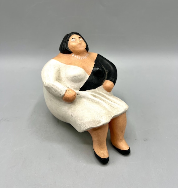 Figura cerámica estilo estilo L'AQUILONE Italia 80s