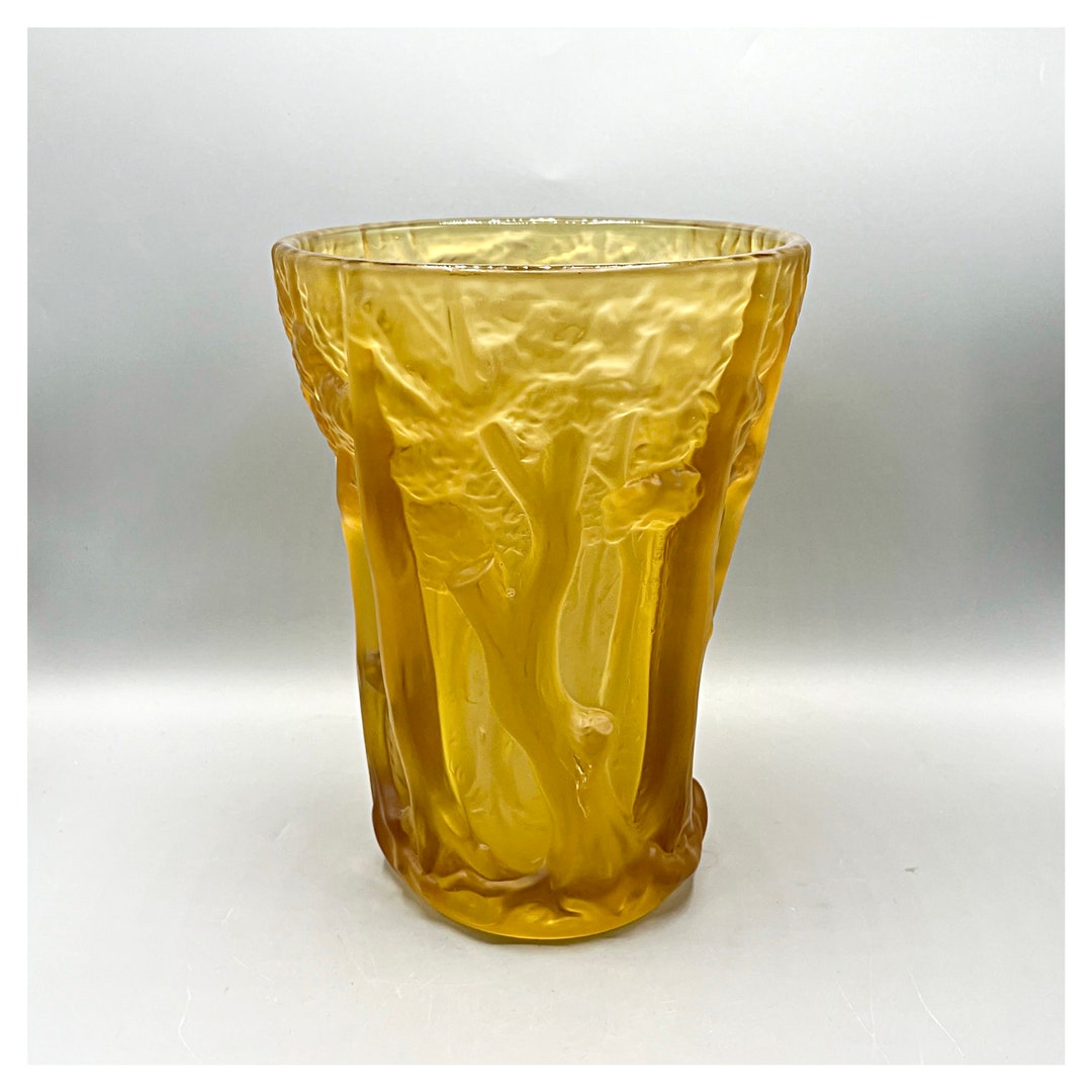 JOSEF INWALD Large BAROLAC Vase Dans La Fôret Antique Art Deco Frosted